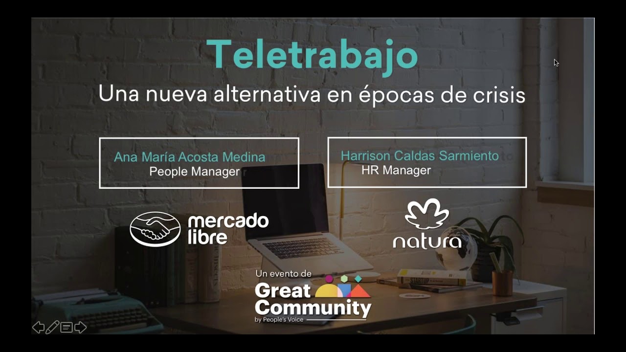 Natura y Mercado Libre hablan sobre teletrabajo - Great People's Community